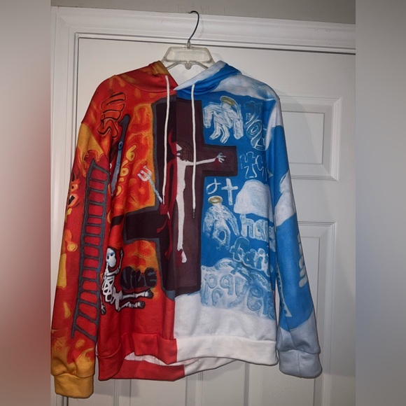 Heaven 😇or Hell👹 hoodie size M - Picture 1 of 13